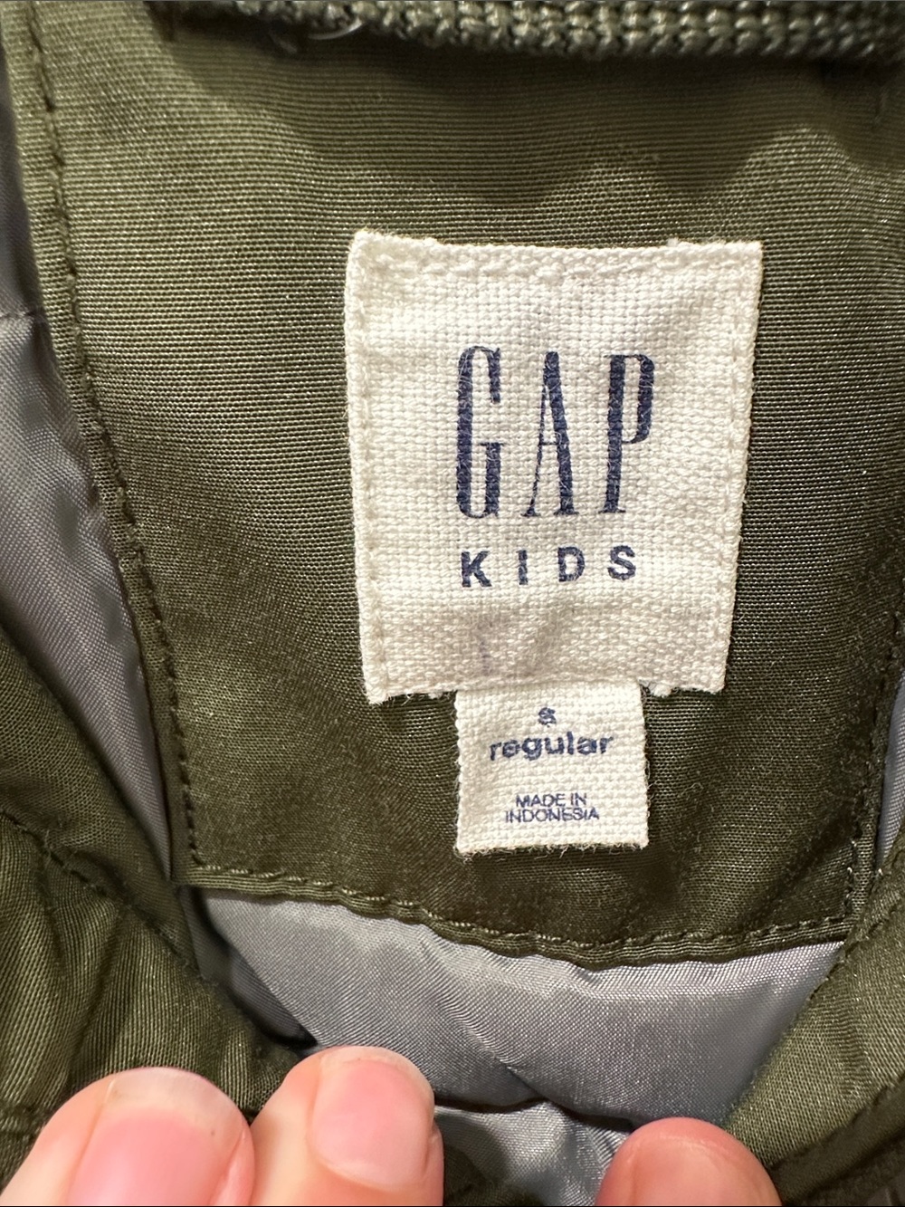 GAP Olive Green Hooded Kids Heavyweight Winter Parka Jacket - Picture 2 of 7